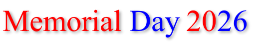 Memorial Day 2026
