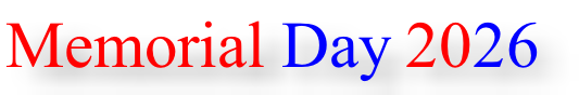 Memorial Day 2026

